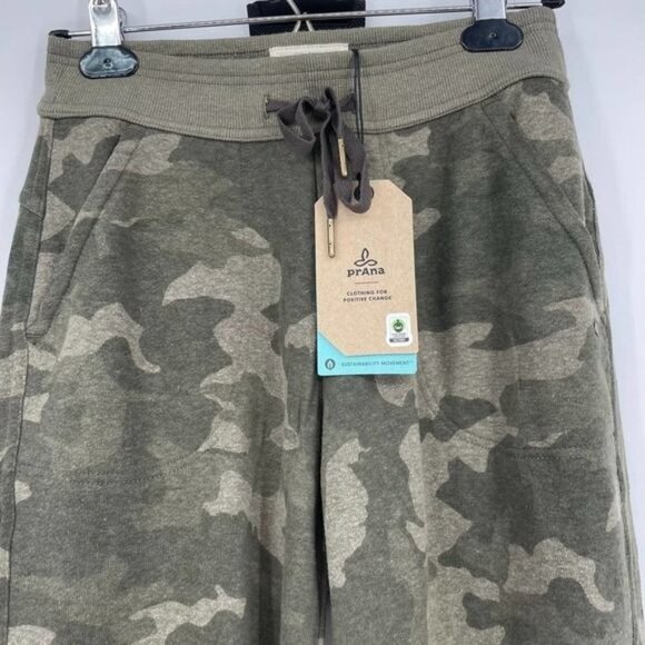 NWT prAna Women's Cozy Up Ankle Pant Jogger Sweatpants Sage Camo Size Small - Picture 4 of 11